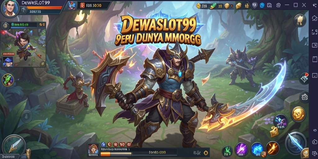 Tampilan gameplay DEWASLOT99 yang menakjubkan dalam dunia MMORPG.