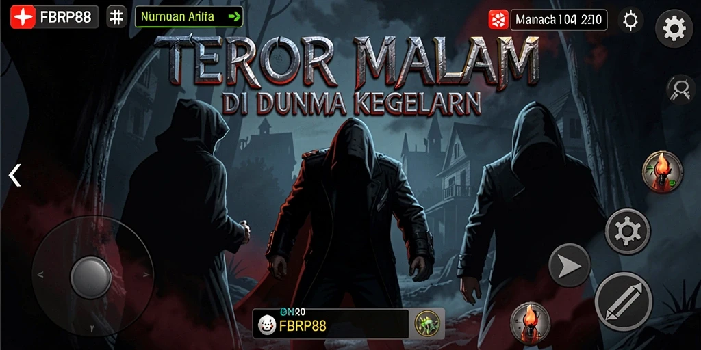 Screenshot menampilkan suasana mencekam di dalam game FBRP88.