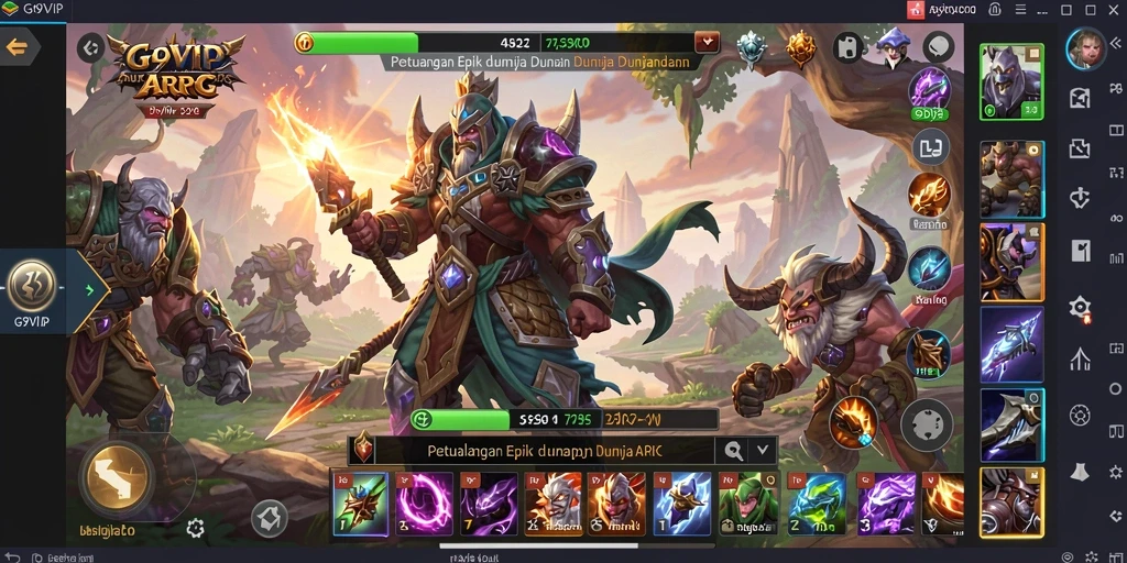 Tampilan gameplay ARPG yang mengesankan dan seru.