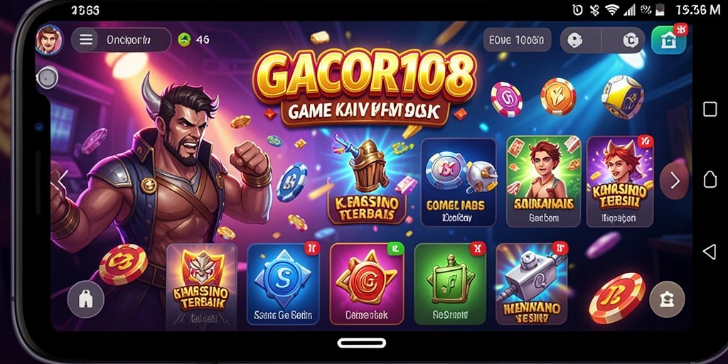 Gameplay seru di GACOR108 dengan tema Kasino yang menarik.