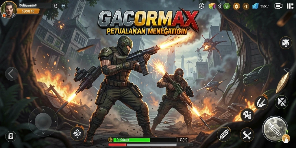 Screenshot dari gameplay GACORMAX yang menampilkan aksi mendebarkan.