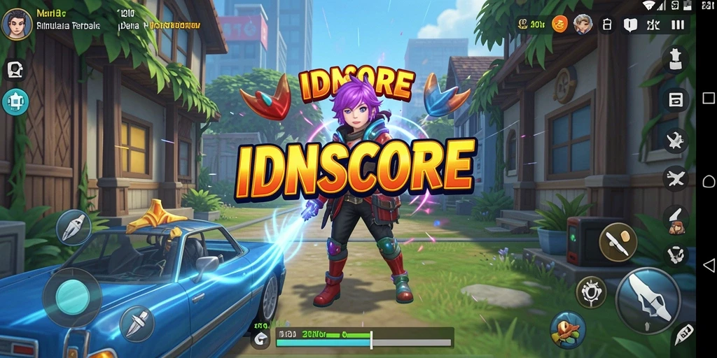 Tampilan gameplay utama IDNSCORE yang menarik dan realistis.