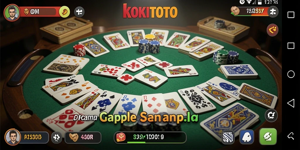 Screenshot menunjukkan gameplay KOKITOTO yang seru dan interaktif.