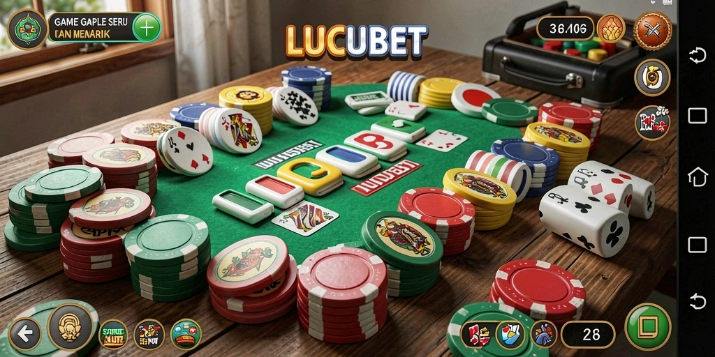 Gameplay Gaple seru dan interaktif di LUCUBET