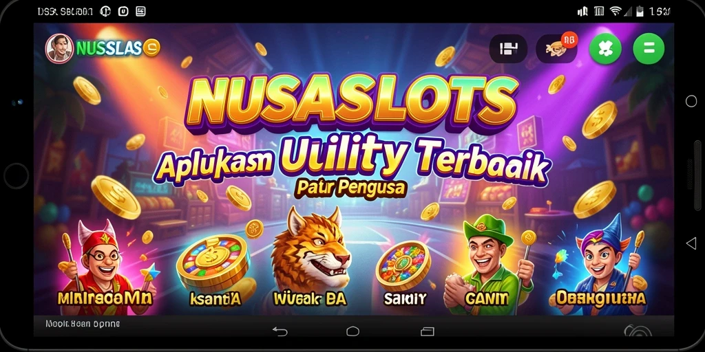 Tampilan antarmuka utama NUSASLOTS yang intuitif dan fungsional.