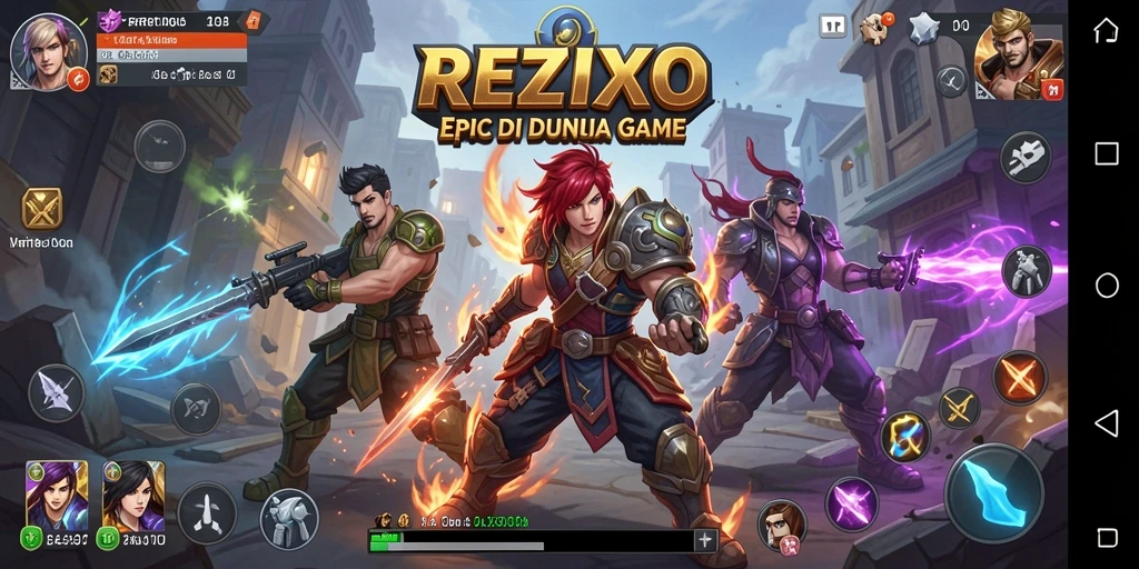 Gameplay seru dan mendebarkan di REZIXO.