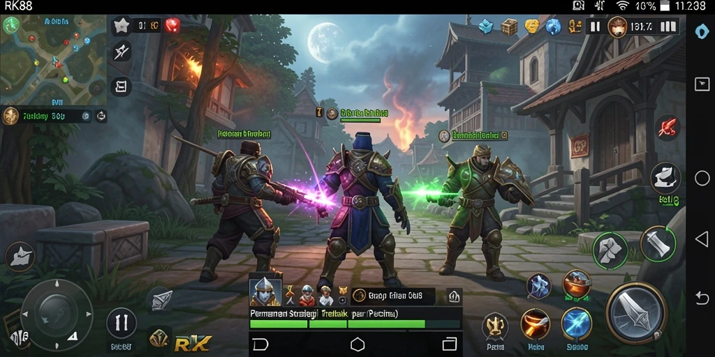 Tampilan gameplay RK88 yang menegangkan dan strategis.