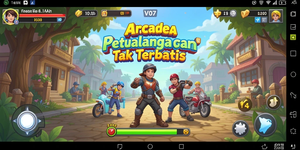 Tampilan gameplay seru dan menantang di V07.